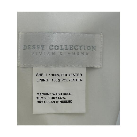 Dessy Collection NWT Square Neck Satin Midi Dress Full Skirt Pockets Formal 14 - Picture 5 of 9